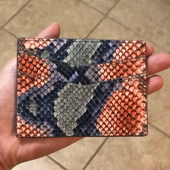 Kelly Wynne Python Card Case - Picture 2 of 5